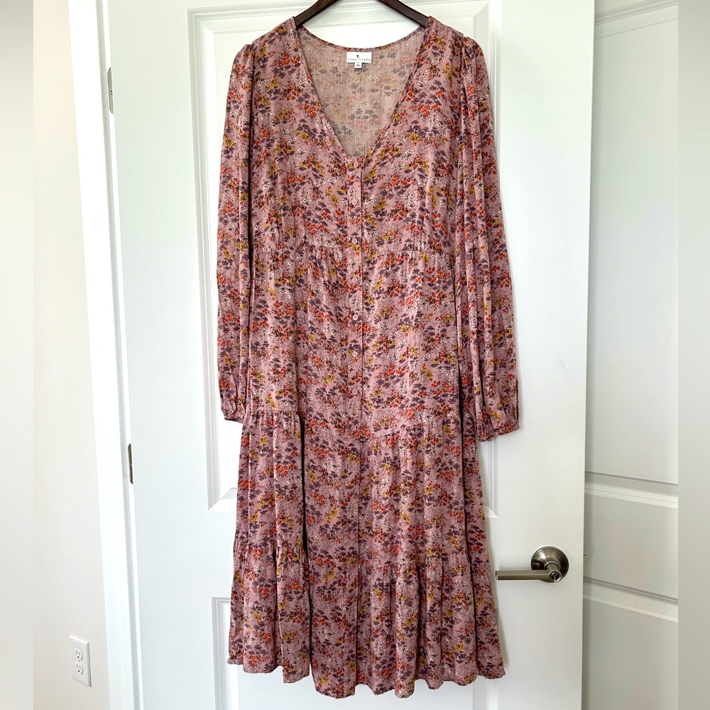 NWOT Pink Floral True Craft Dress - Size L